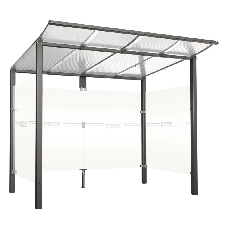 abri bus acier modulo